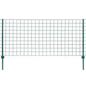 vidaXL Gard Euro, verde, 20 x 0,8 m, oțel