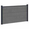 vidaXL Set de Gard 180 x 105 cm WPC și Aluminiu Gri