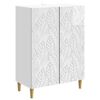 vidaXL Bufet Alb foarte lucios 66 x 34,5 x 90 cm Lemn prelucrat