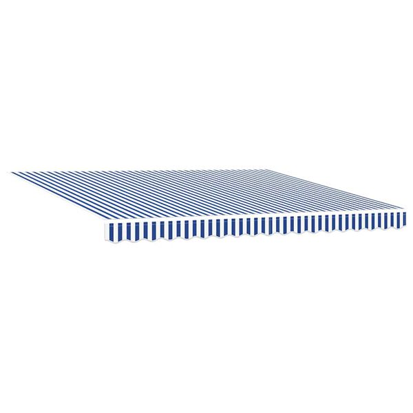 vidaXL Cortina Retractabilă Albastru și Alb 400 &times; 300 cm