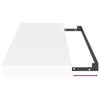 vidaXL Rafturi de perete suspendate, 4 buc., alb, 60x23,5x3,8 cm, MDF