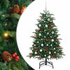 vidaXL Brad de Crăciun artificial Verde 150 cm PVC și metal și plastic