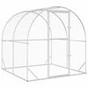 vidaXL Căsuță pentru pui Argintiu 200 x 200 x 200 cm Oțel Galvanizat