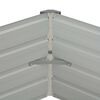 vidaXL Strat &icirc;nălțat de grădină antracit 129x129x45 cm oțel galvanizat