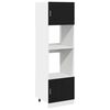 vidaXL Dulap suspendat Stejar Negru 60 x 57 x 207 cm Lemn prelucrat