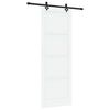 vidaXL Ușă glisantă ORKDAL 83 x 232 cm Lemn masiv de pin Alb