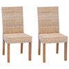 vidaXL Scaun de sufragerie GENDT 2 buc. natural 45 x 54 x 93 cm