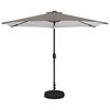 vidaXL Parasol de grădină cu lumini LED și bază 300 x 300 cm Poliester