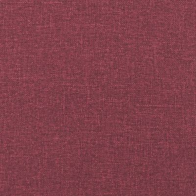 vidaXL Bancă, roșu vin, 100x75x76 cm, material textil