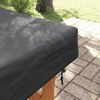 vidaXL Copertă pentru masă Simplu Negru 182 x 102 x 15 cm țesătură