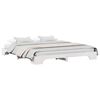 vidaXL Cadru de pat Alb 200 x 200 cm Lemn de pin masiv