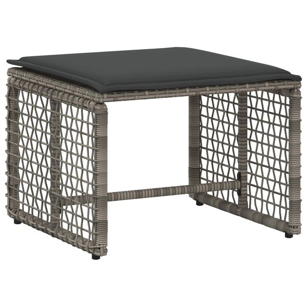 vidaXL Set de Mobilier pentru Exterior cu pernă 5 pcs Gri