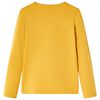 Tricou de copii cu m&acirc;neci lungi, ocru &icirc;nchis, 128
