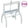 vidaXL Capcane pentru c&acirc;rtițe, 10 buc., argintiu, oțel galvanizat