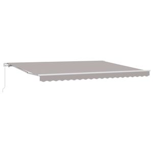 vidaXL Copertină Gri deschis 450 x 300 x 165 cm Poliester și metal