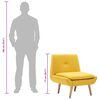 vidaXL Fotoliu, galben, material textil