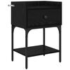 vidaXL Noptieră Stejar Negru 40 x 29 x 60 cm Lemn prelucrat