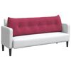 vidaXL Perna pentru spate Roșu Vin 160 x 24 x 50 cm Catifea
