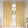 vidaXL Perdele Opaque cu Inel 2 pcs Bej 260 x 140 cm Poliester