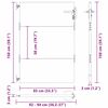 vidaXL Poartă de grădină Negru 85 x 150 cm Oțel vopsit în pulbere