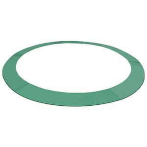 vidaXL Bandă de siguranță trambulină rotundă de 3,66 m, verde, PE