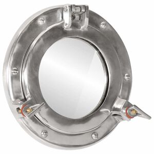 vidaXL Oglindă hublou de perete, &Oslash;23 cm,&nbsp;aluminiu și sticlă
