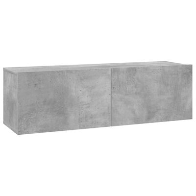 vidaXL Comodă TV, gri beton, 100 x 30 x 30 cm, PAL