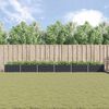 vidaXL Jardinieră Antracit 195 x 100 x 45 cm Oțel Galvanizat