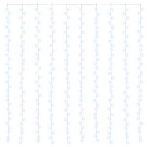 vidaXL Perdea de lumini 300 LED-uri Alb rece 300 x 300 cm