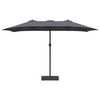 vidaXL Parasol de Grădină Antracit 385 x 209 x 244 cm țesătură