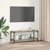 vidaXL Cabinet TV Stejar Artizanal 100x33x41cm Lemn Ingineresc și Fier