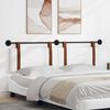 vidaXL Cap de pat suspendat Pe perete Alb 170 x 55 x 5 cm PU antic