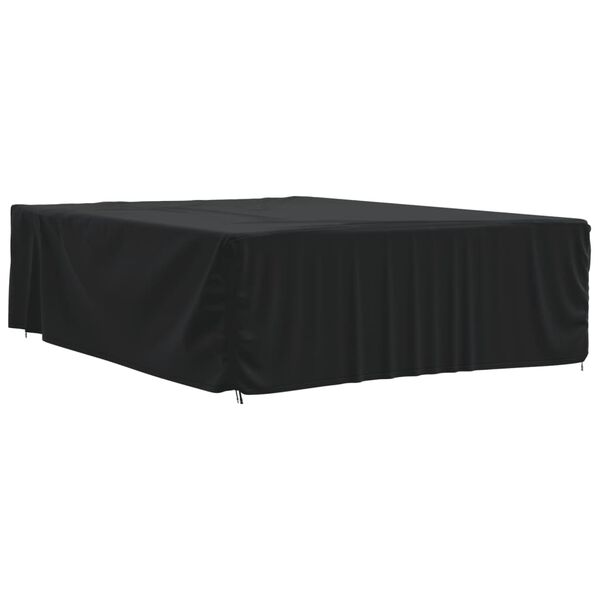 vidaXL Husă mobilier de grădină, negru, 350x260x90 cm, oxford 420D