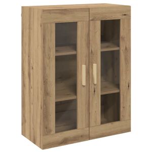 vidaXL Dulap de perete suspendat, stejar artizanal, 69,5x34x90 cm