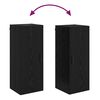 vidaXL Dulap montat pe perete Stejar Negru 34,5 x 34 x 90 cm