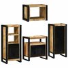 vidaXL Set de mobilier pentru baie 4 pcs Maro Lemn de mango solid
