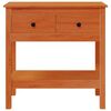 vidaXL Masă de consolă Maroniu cerat 75 x 35 x 75 cm Lemn masiv de pin