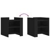 vidaXL Noptieră, negru, 45x50x50 cm, lemn prelucrat