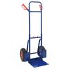 vidaXL Troler extensibil Albastru și roșu 49,5 x 53 x 114 cm Oțel