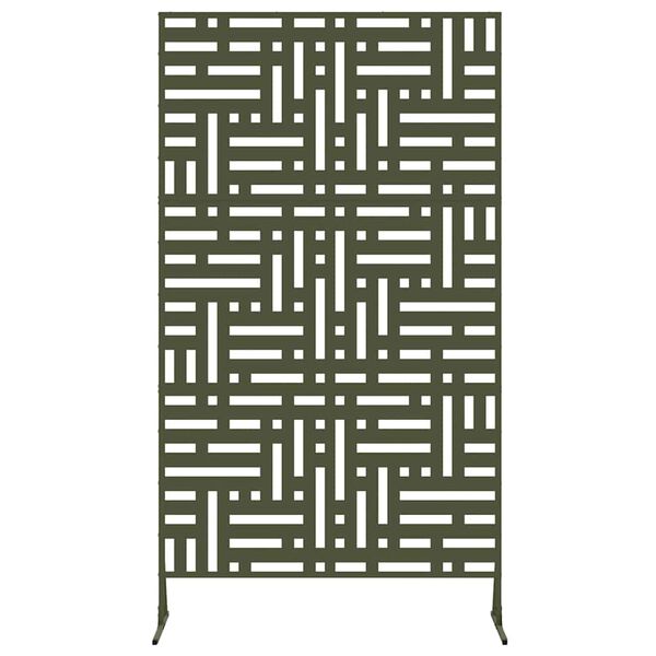 vidaXL Ecran de intimitate Oliv Oțel