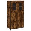 vidaXL Dulap &icirc;nalt, stejar fumuriu, 62x32x106,5 cm, lemn prelucrat