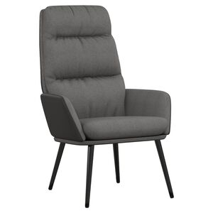 vidaXL Scaun de relaxare, gri deschis, material textil