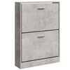 vidaXL Pantofar, gri beton, 59x17x81 cm, lemn compozit