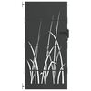 vidaXL Poartă de grădină Negru 85 x 200 cm Oțel vopsit &icirc;n pulbere
