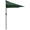 vidaXL Parasol de Grădină Verde 294 x 150 x 224 cm Poliester și oțel