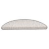 vidaXL Covoraș scări autoadeziv aspect sisal 15 buc. platină 56x17x3cm