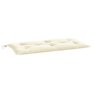 vidaXL Pernă bancă de grădină, alb crem, 110x50x7 cm, textil oxford