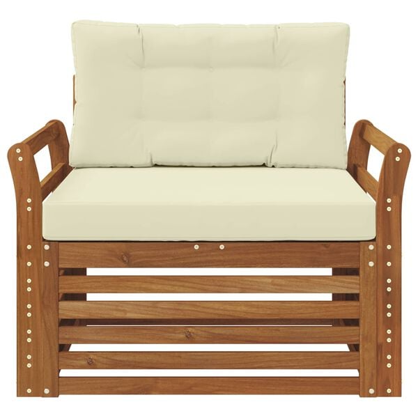 vidaXL Set de canapele de exterior Lemn de acacia solid și poliester