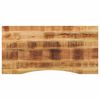 vidaXL Blat birou cu decupaj curbat 110x50x2,5cm lemn masiv mango brut