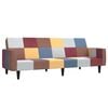 vidaXL Canapea extensibilă cu 2 locuri, material textil